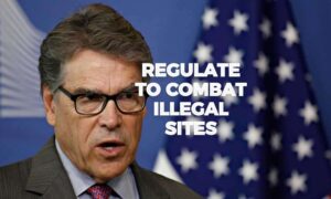Gov. Rick Perry endorses the legalization of online sports betting in Texas