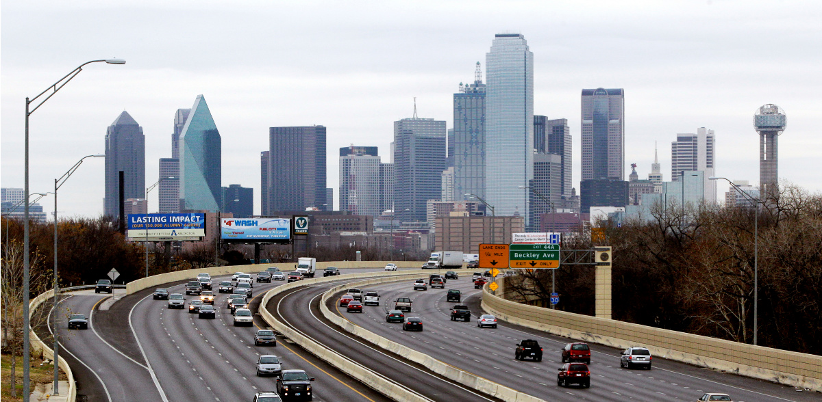 Photo of the Dallas skyline on a story about how one council member wants to have a forum about legalized gambling.