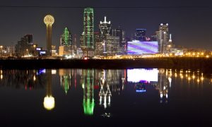 Skyline of Dallas, where city council members may decide the city's position on casino legalization by February