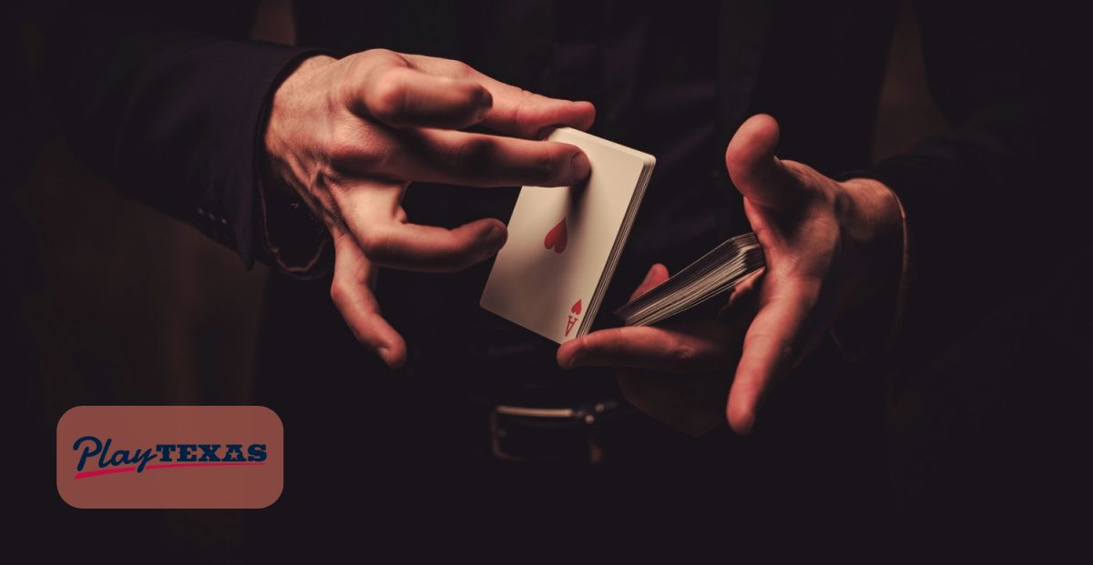 Hands doing card magic signify private gambling possibly coming to Magic Island.