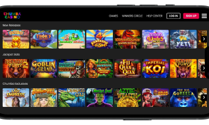A screenshot of many of the slots games available at Chumba Casino.