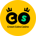 Crown Coins Yellow Circle Logo icon