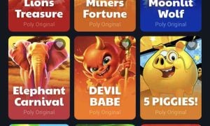 Dedicated page for jackpot slot games
